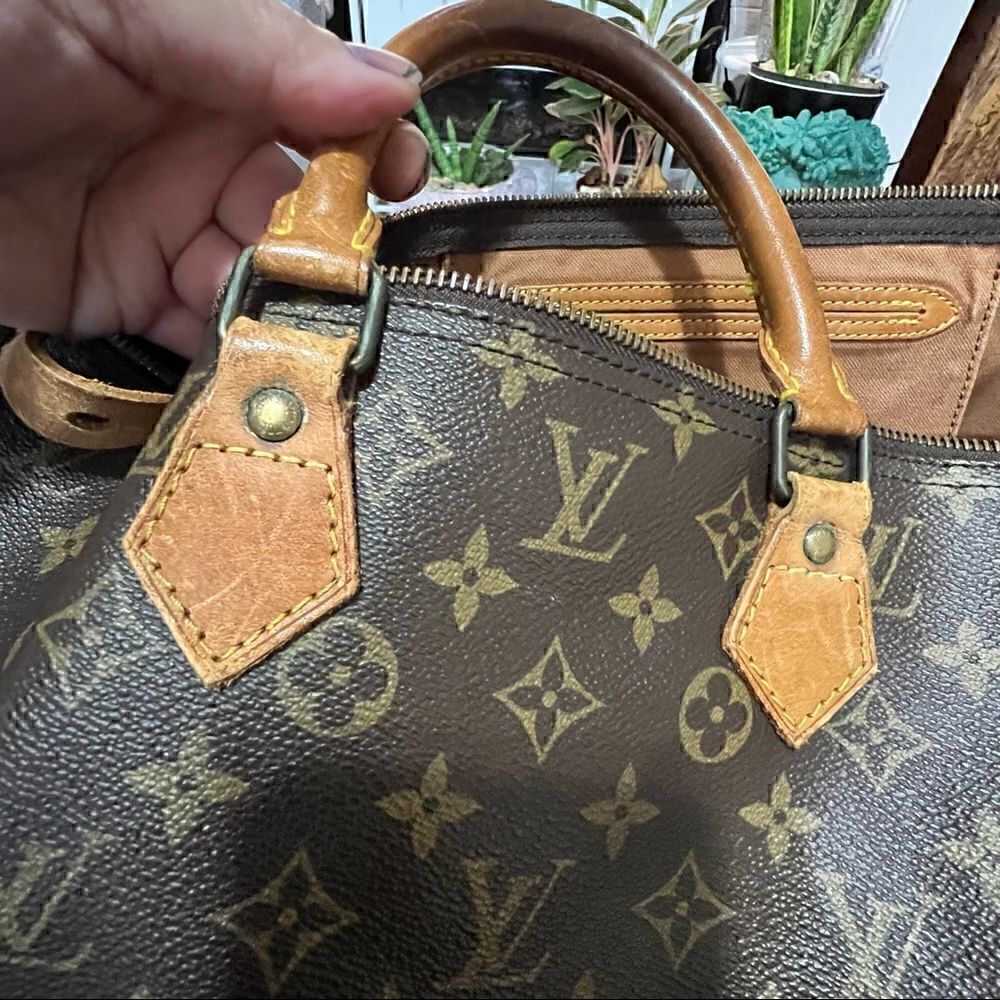 LOUIS VUITTON SPEEDY 40 Vintage February “87 Made in France 100% authentic! gUC - Picture 9 of 12